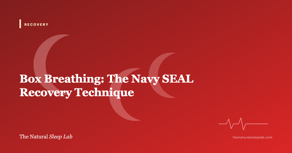Box Breathing for Stress and Focus: The Navy SEAL Technique for Daytime Performance — The Natural Sleep Lab illustrated guide