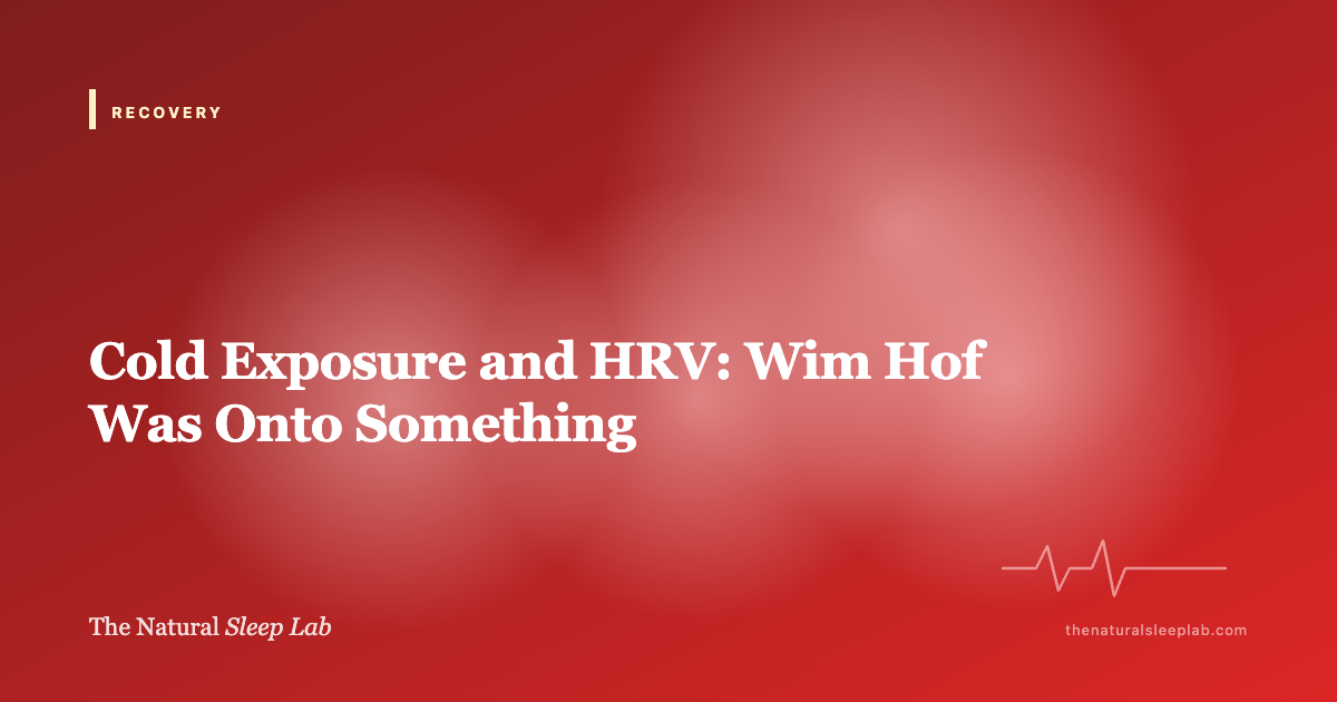 Cold Exposure and HRV: What Cold Showers and Ice Baths Actually Do — The Natural Sleep Lab illustrated guide